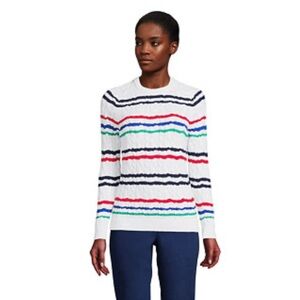 Women's Cotton Drifter Cable Crew Neck Sweater size M